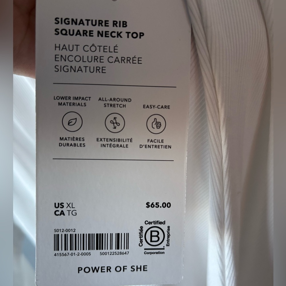 Athleta Ribbed Top - Picture 3 of 4
